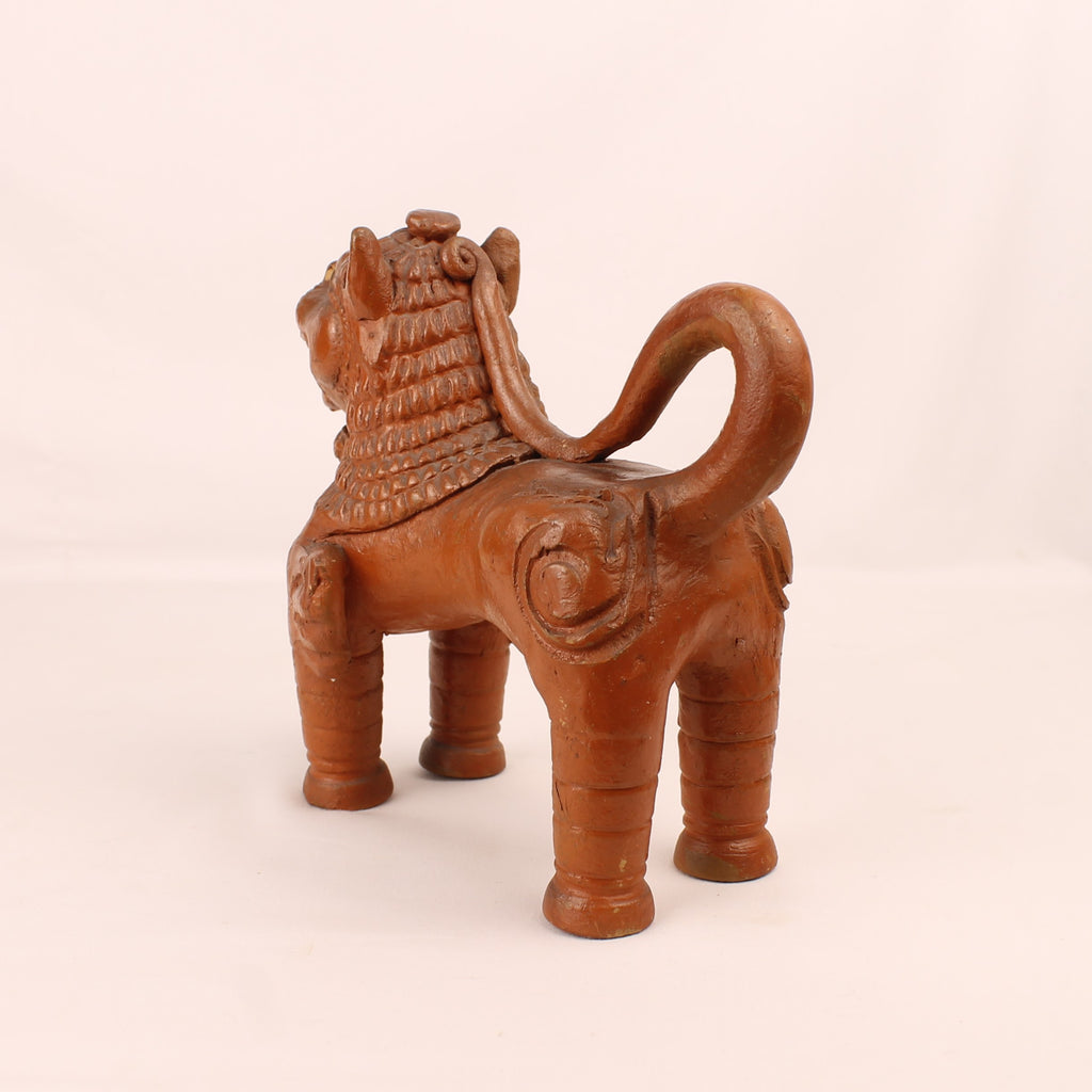 Terrakotta-Löwenhund | Asiatischer Wächterlöwe | ca. 1950–1980