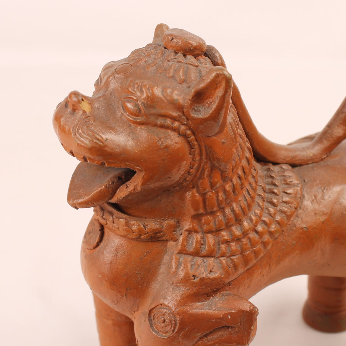 Terrakotta-Löwenhund | Asiatischer Wächterlöwe | ca. 1950–1980