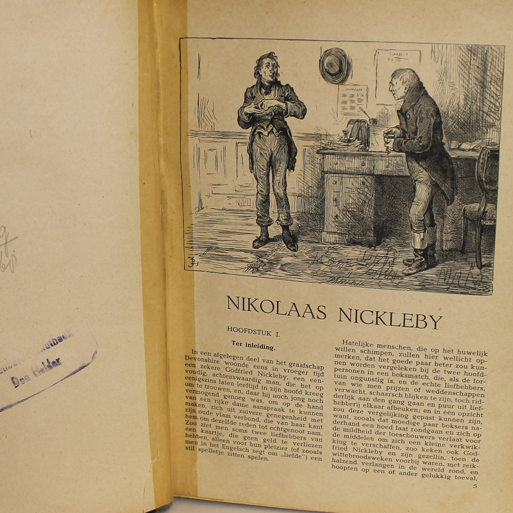 Charles Dickens - David Copperfield & Nikolaas Nickleby - Geïllustreerde Uitgaven - N.V. Gebr. Graauw Amsterdam / Soerabaia – ca. 1930