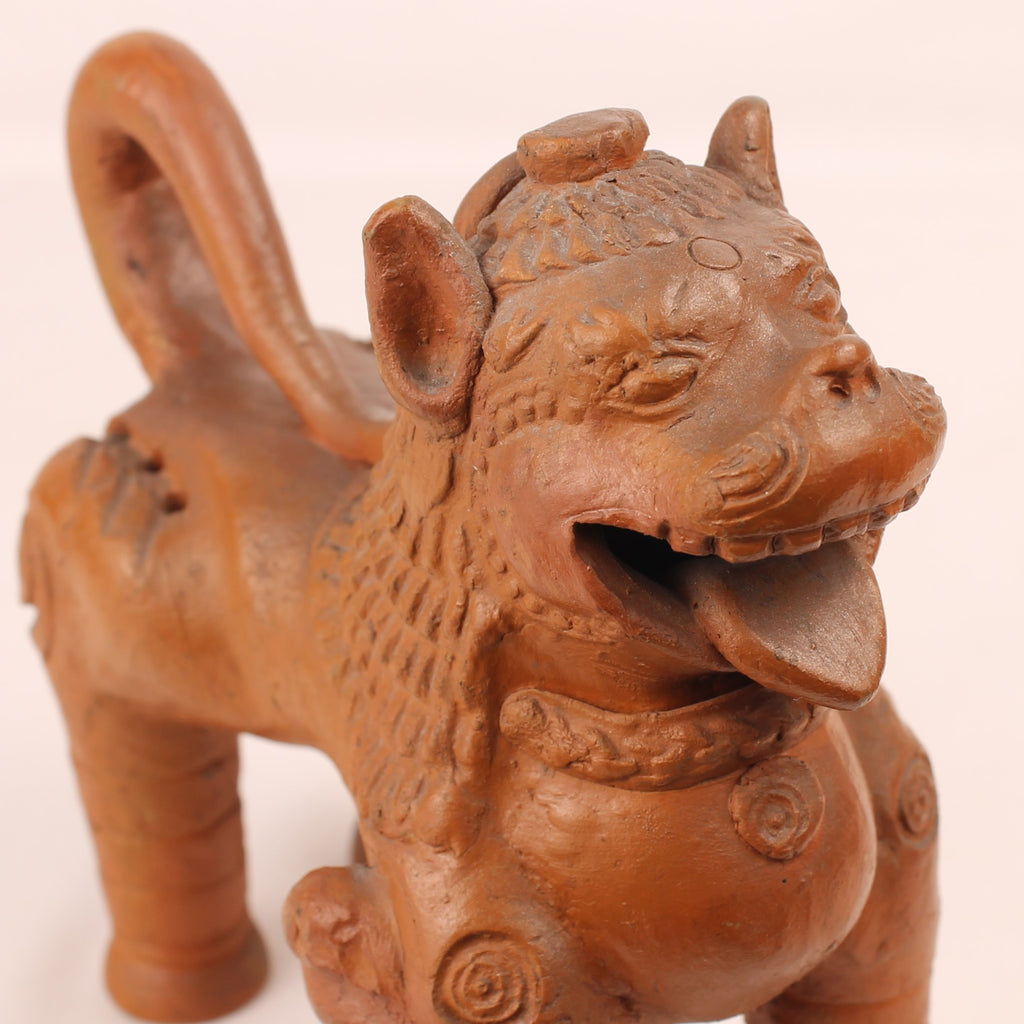 Terrakotta-Löwenhund | Asiatischer Wächterlöwe | ca. 1950–1980
