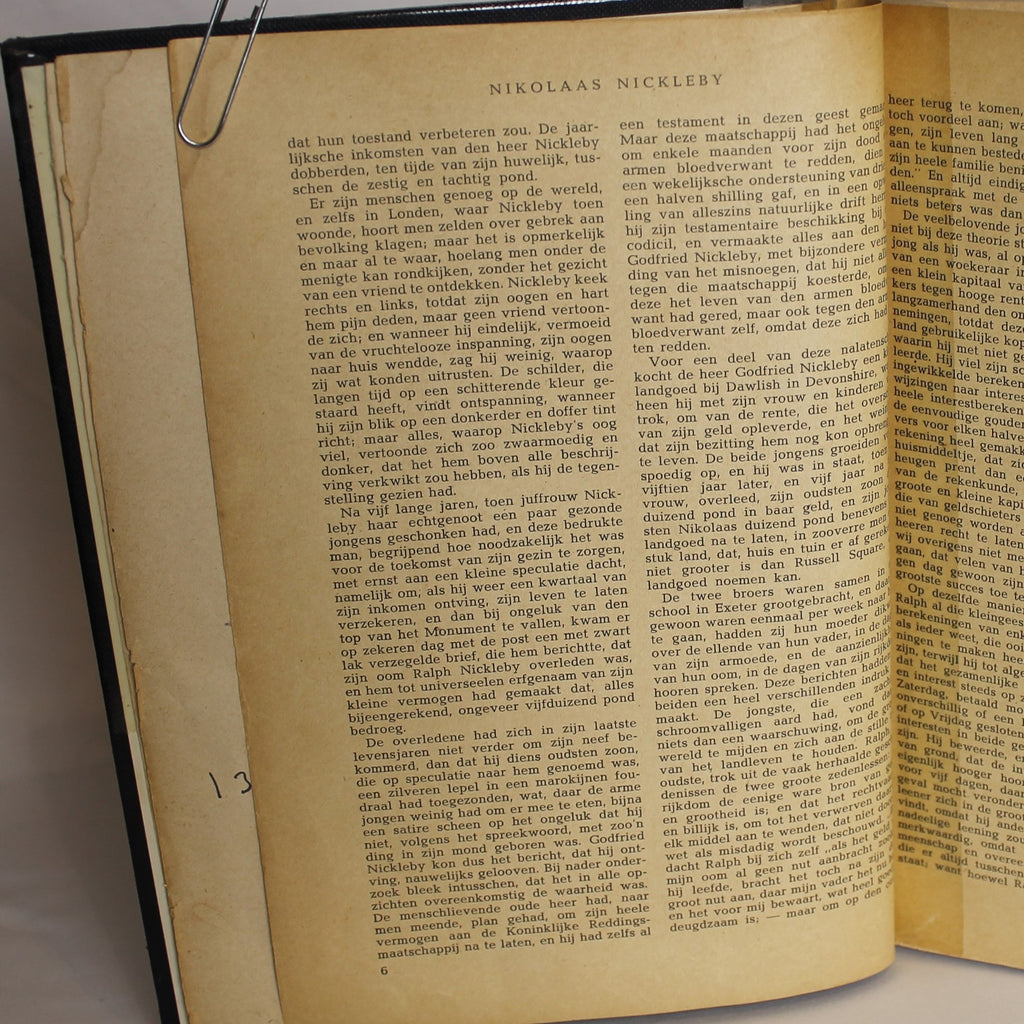 Charles Dickens - David Copperfield & Nikolaas Nickleby - Geïllustreerde Uitgaven - N.V. Gebr. Graauw Amsterdam / Soerabaia – ca. 1930