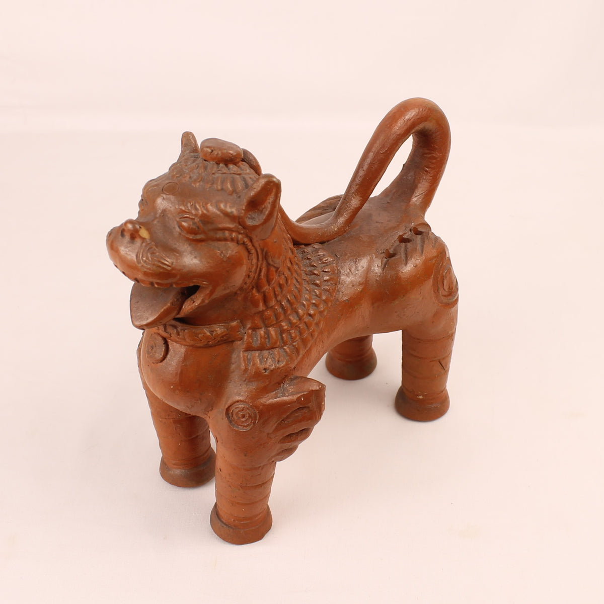 Terrakotta-Löwenhund | Asiatischer Wächterlöwe | ca. 1950–1980