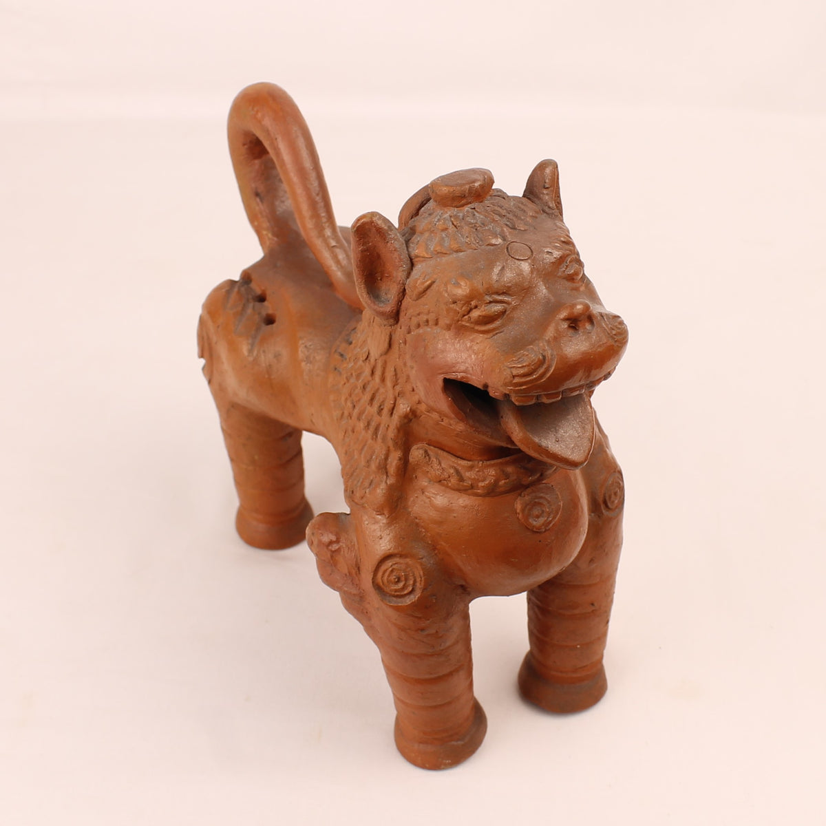 Terrakotta-Löwenhund | Asiatischer Wächterlöwe | ca. 1950–1980