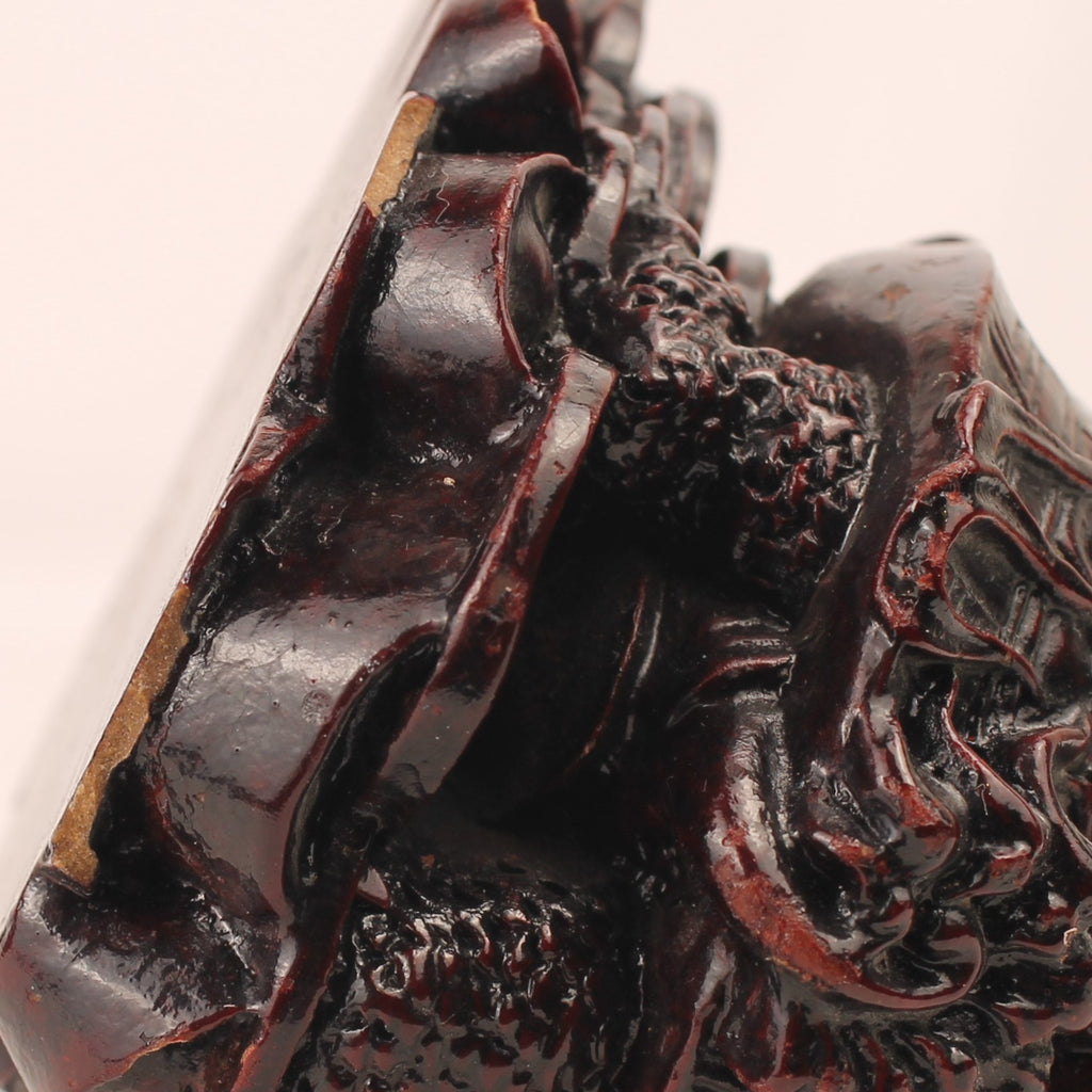 Chinesische Longgui Drachenschildkröten auf Yuanbao | Feng-Shui-Figur | 12 cm
