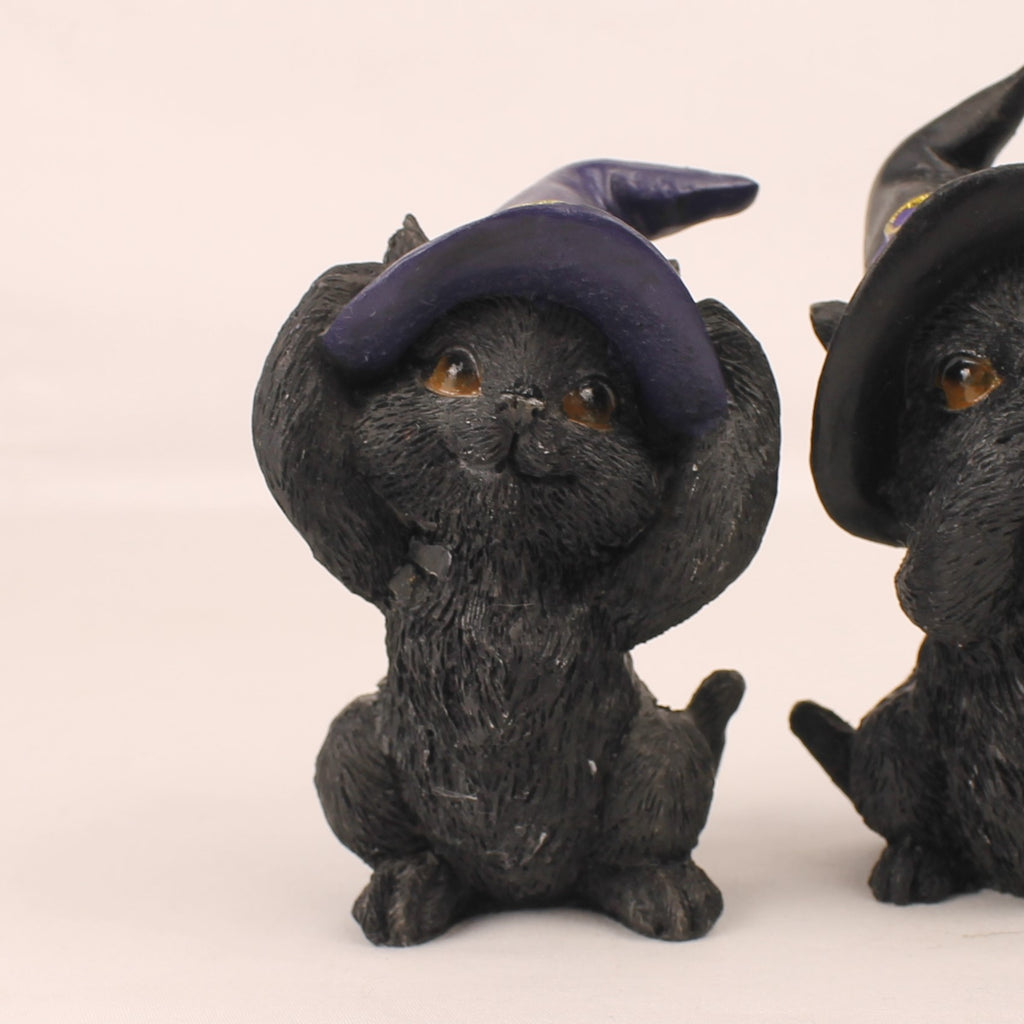 Nemesis Now Three Wise Familiars | Set di 3 gatti delle streghe | 9 cm