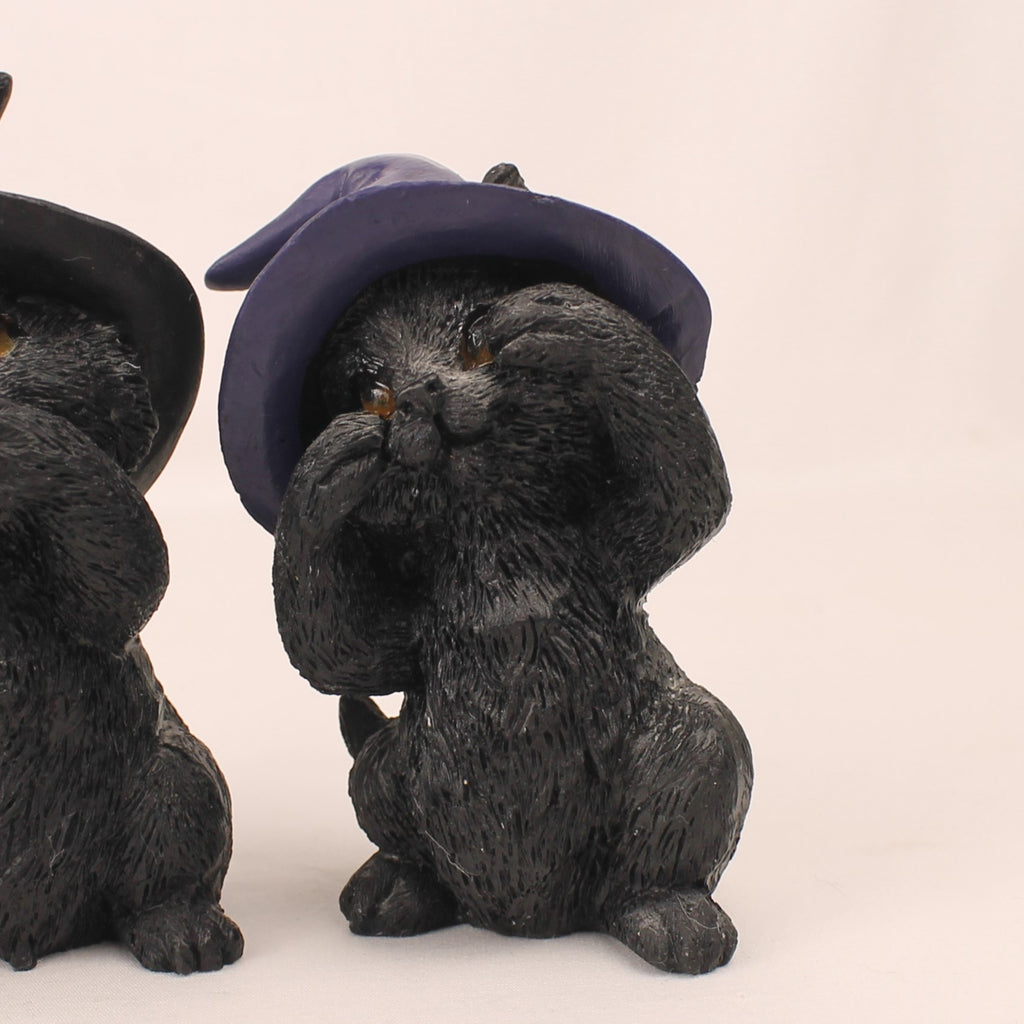 Nemesis Now Three Wise Familiars | Set di 3 gatti delle streghe | 9 cm