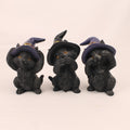 Nemesis Now Three Wise Familiars | Set di 3 gatti delle streghe | 9 cm