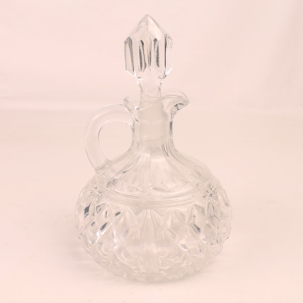 Garrafa de vidrio para aceite o vinagre con tapón | Aprox. 1930-1960