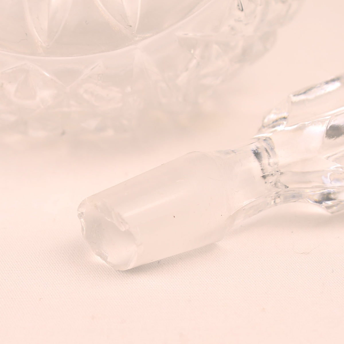 Garrafa de vidrio para aceite o vinagre con tapón | Aprox. 1930-1960
