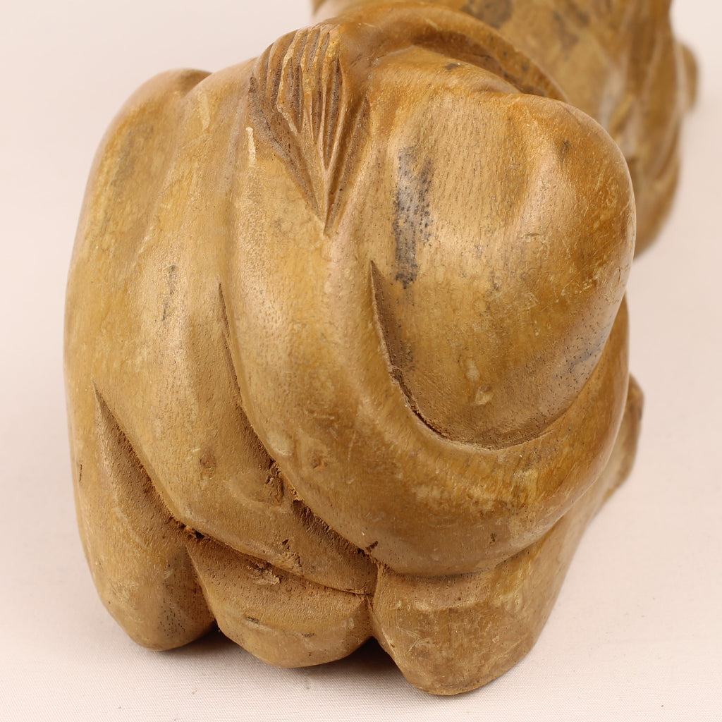 Grote Houten Leeuw | Houtsnijwerk uit Indonesië / Bali | 29 cm