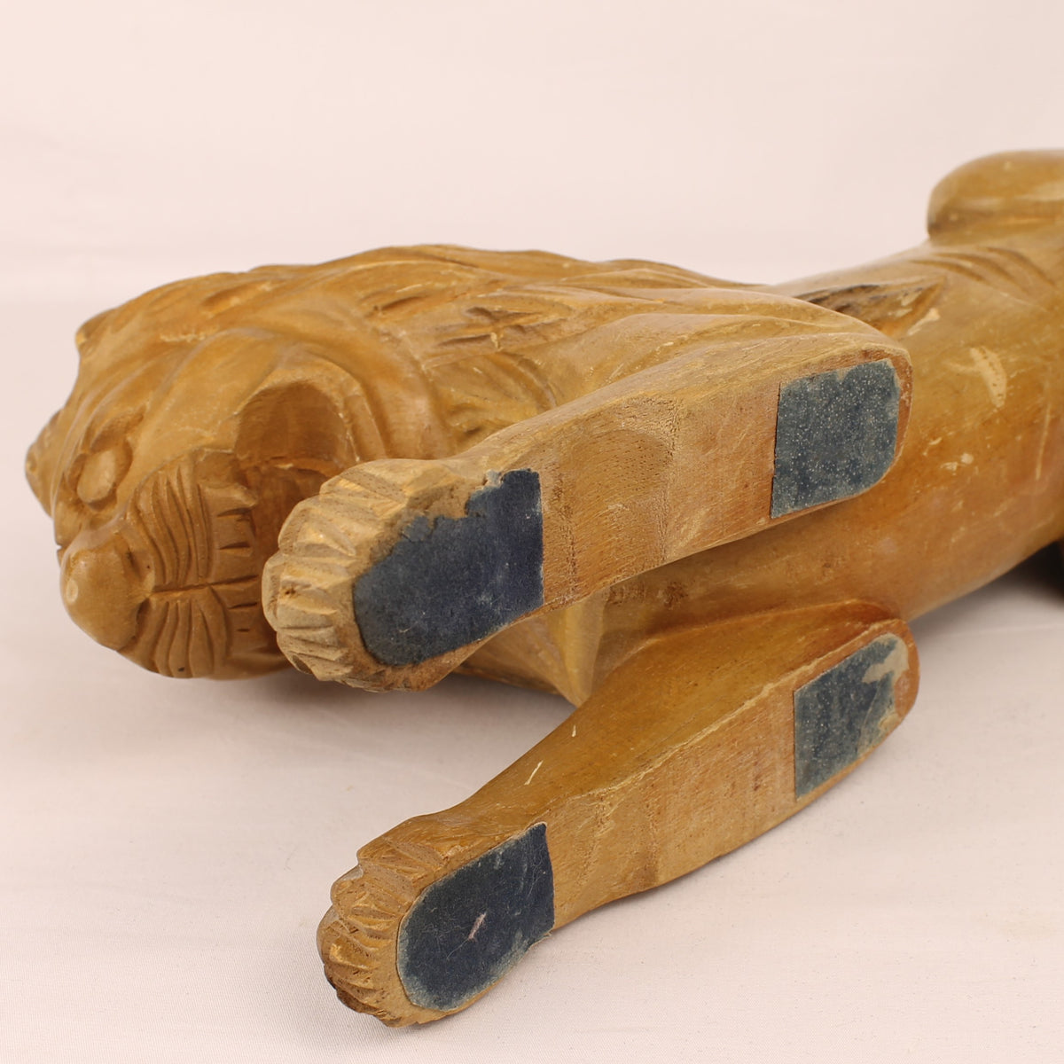 Grote Houten Leeuw | Houtsnijwerk uit Indonesië / Bali | 29 cm