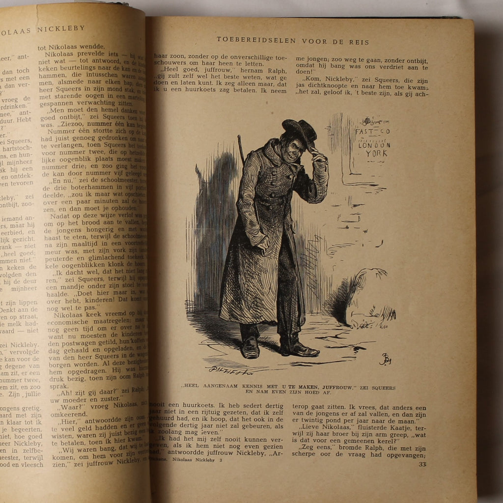 Charles Dickens - David Copperfield & Nikolaas Nickleby - Geïllustreerde Uitgaven - N.V. Gebr. Graauw Amsterdam / Soerabaia – ca. 1930