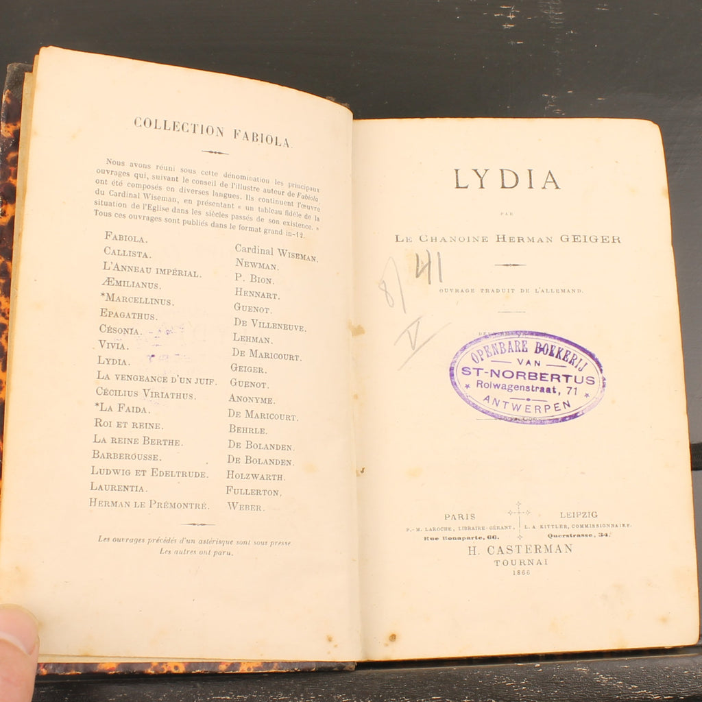 Lydia | Herman Geiger | Casterman 1866 | Sammlung Fabiola