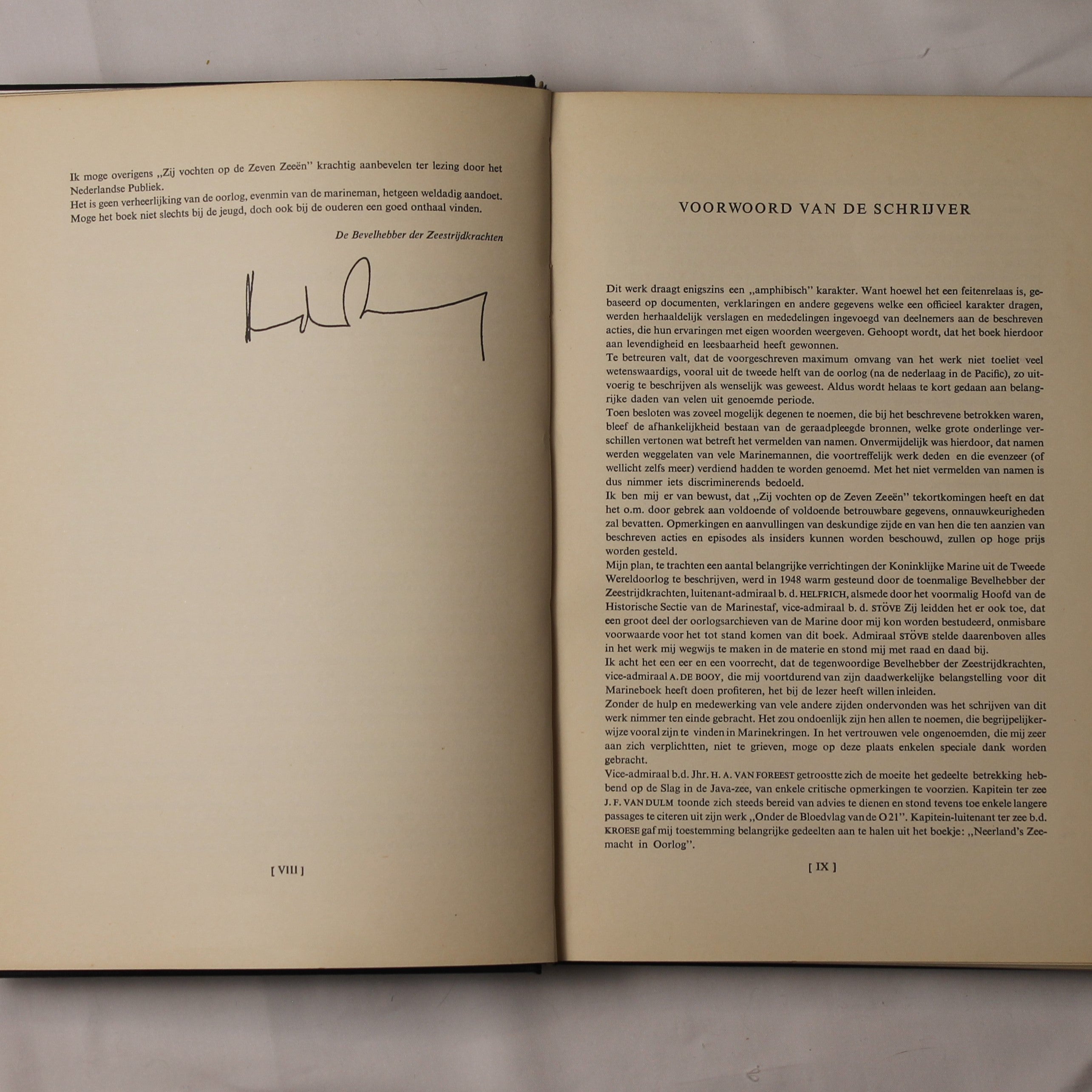 WWII Naval Book 1944 – They Fought on the Seven Seas – K.W.L. Bezemer – Original edition