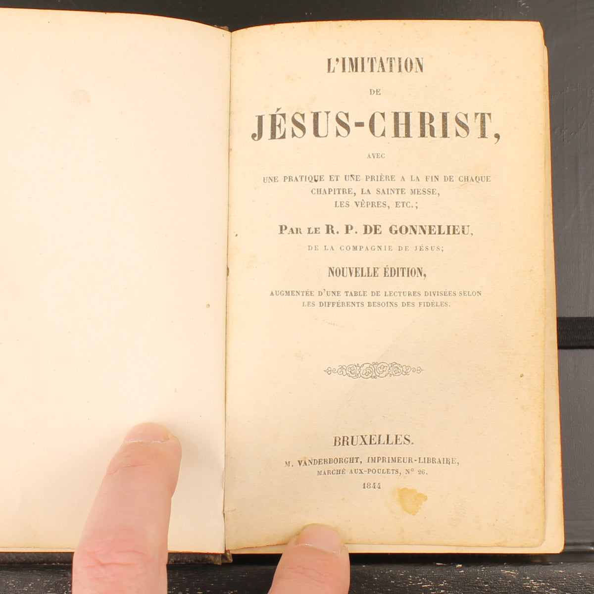 La Imitación de Jesucristo | Gonnelieu | Bruselas 1844