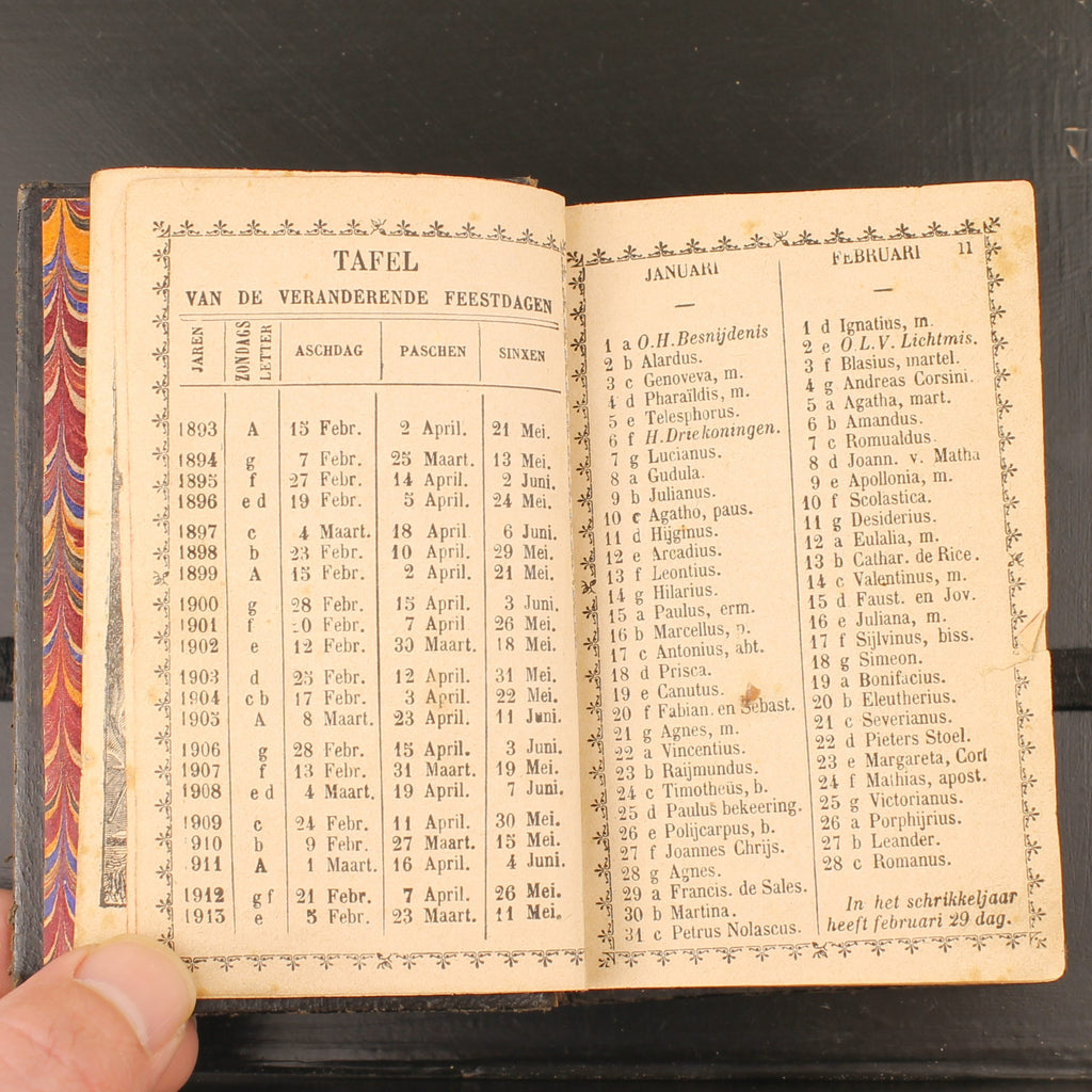 Der christliche Schatz - Antikes Gebetbuch - Maaseik ca. 1893