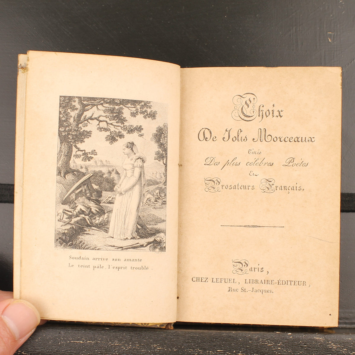 Choix de Jolis Morceaux - Lefuel, Libraire-Éditeur 1826 - Antikes französisches Buch mit Stichen