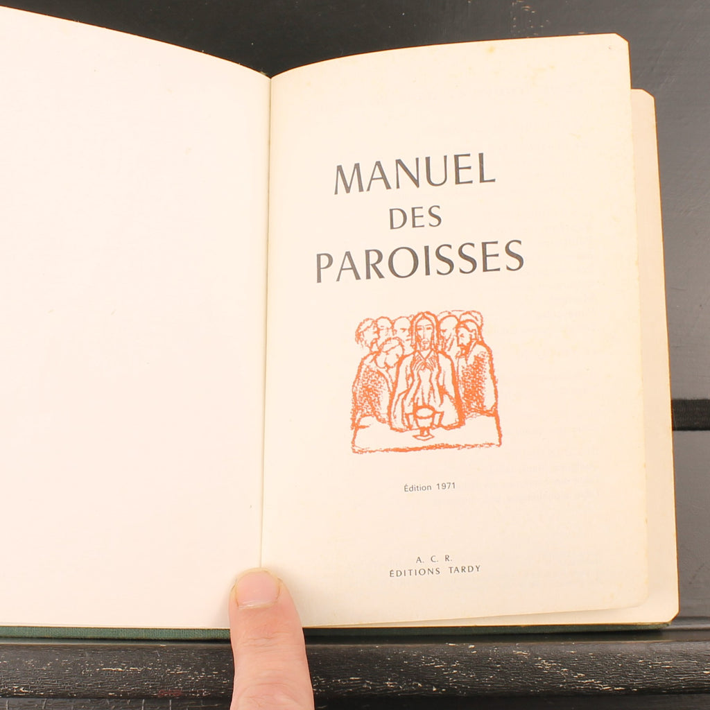 Manuel des Paroisses - Éditions Tardy 1971 - Livre d'église français vintage