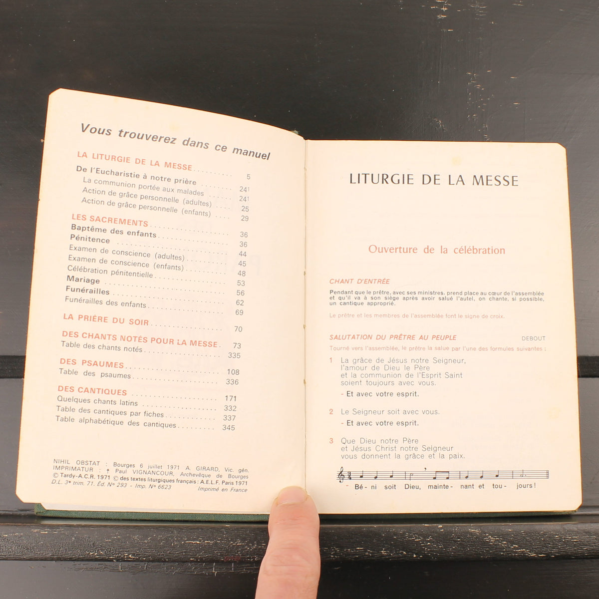 Manuel des Paroisses - Éditions Tardy 1971 - Messale francese vintage