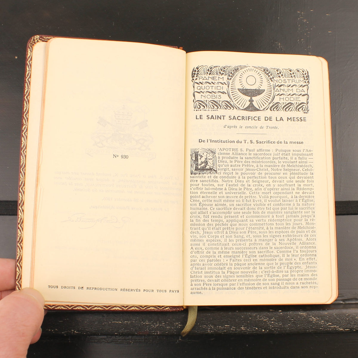 Daily Vespers and Ritual Missal - Dom Gérard - Brepols 1951 - Vintage French-Latin Missal