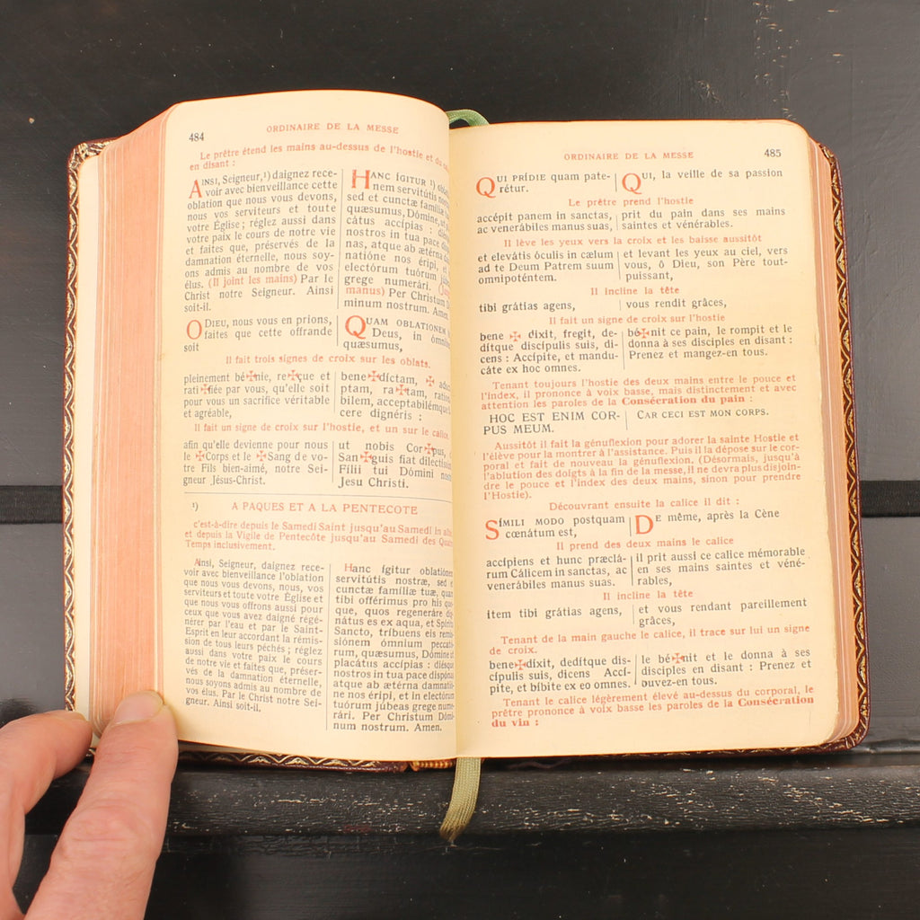 Daily Vespers and Ritual Missal - Dom Gérard - Brepols 1951 - Vintage French-Latin Missal