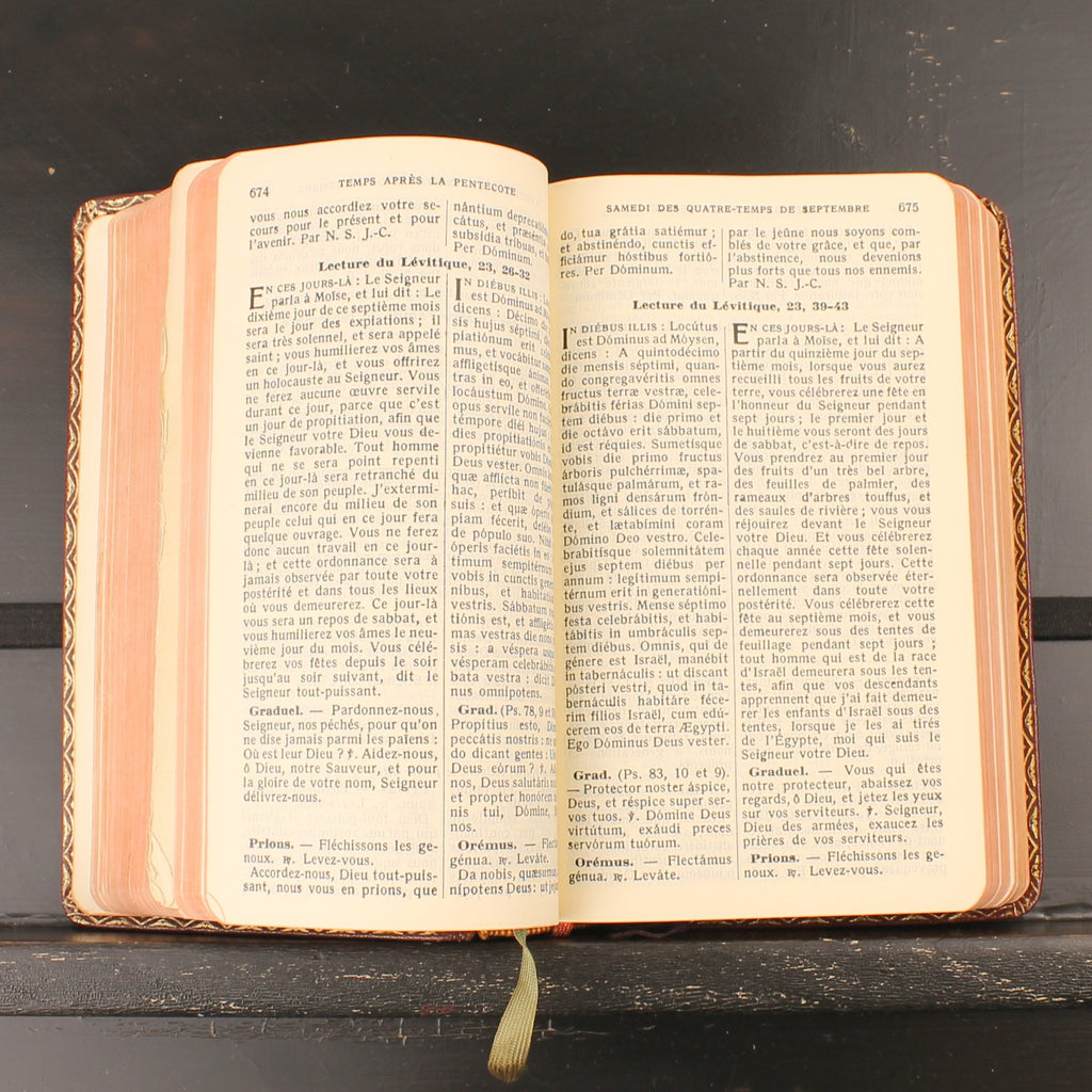 Daily Vespers and Ritual Missal - Dom Gérard - Brepols 1951 - Vintage French-Latin Missal