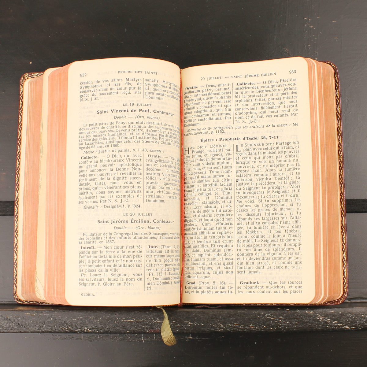 Daily Vespers and Ritual Missal - Dom Gérard - Brepols 1951 - Vintage French-Latin Missal