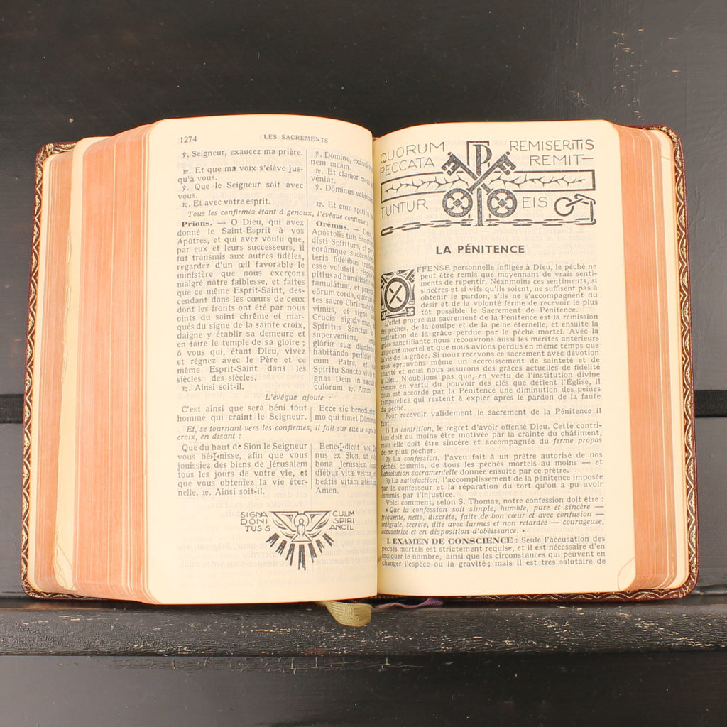 Daily Vespers and Ritual Missal - Dom Gérard - Brepols 1951 - Vintage French-Latin Missal
