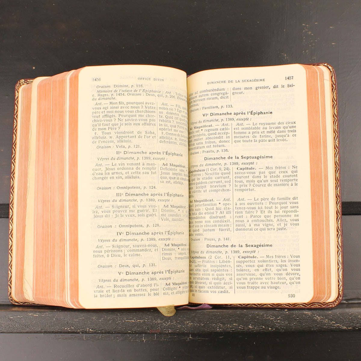 Daily Vespers and Ritual Missal - Dom Gérard - Brepols 1951 - Vintage French-Latin Missal