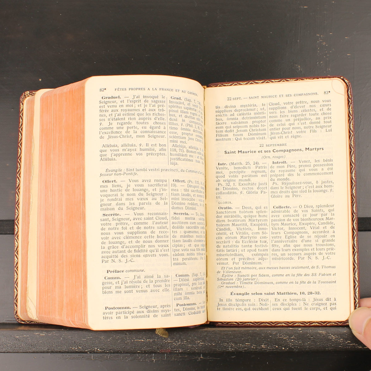 Daily Vespers and Ritual Missal - Dom Gérard - Brepols 1951 - Vintage French-Latin Missal