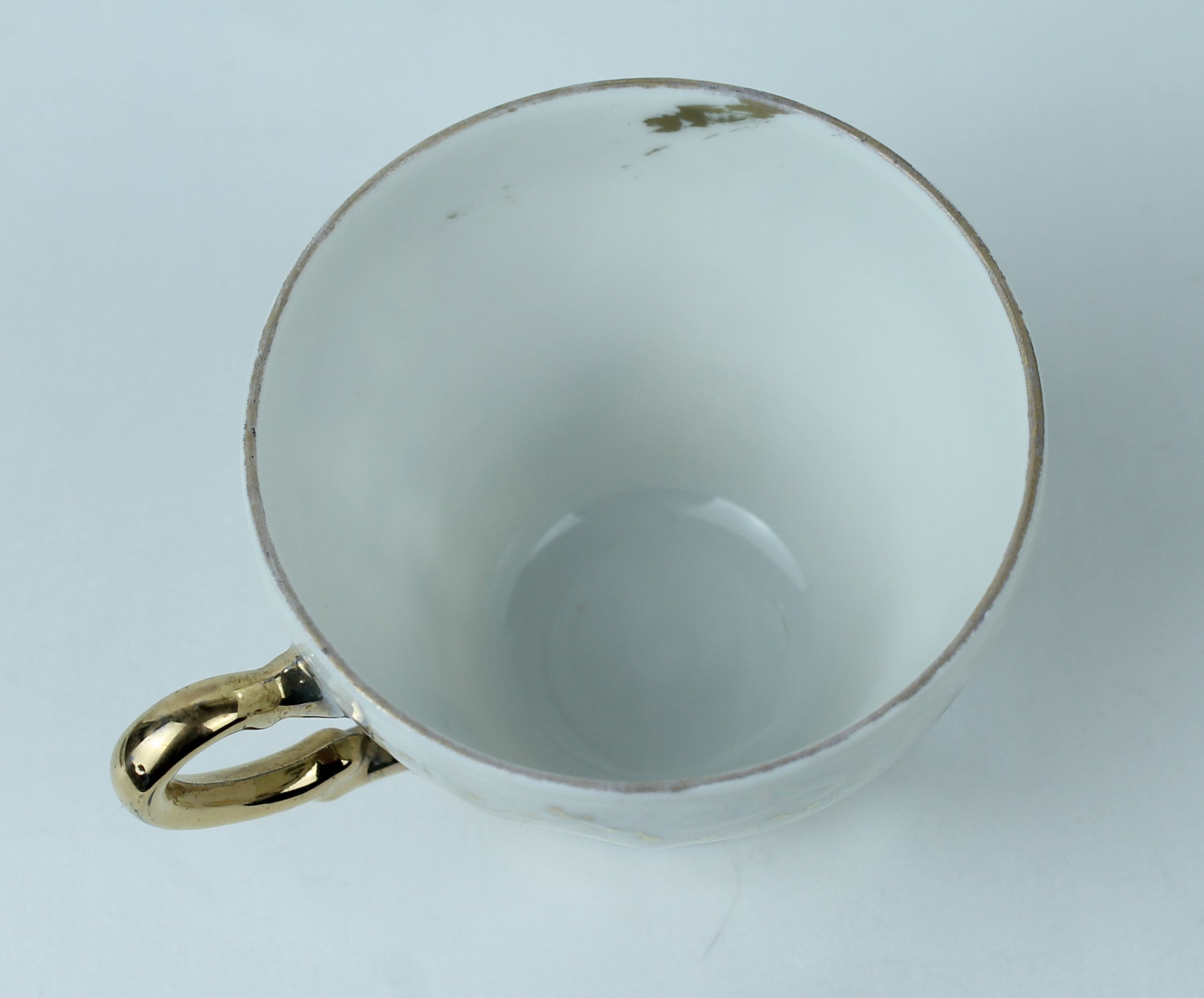 Porseleinen kopje met parelmoer en bloemmotief | Bavaria stijl