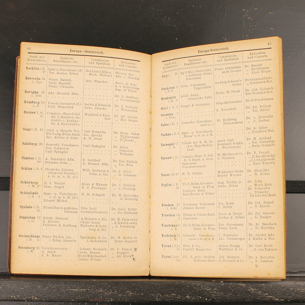 Calendario commerciale per il traffico mondiale di C. Regenhardt | Primo anno 1876