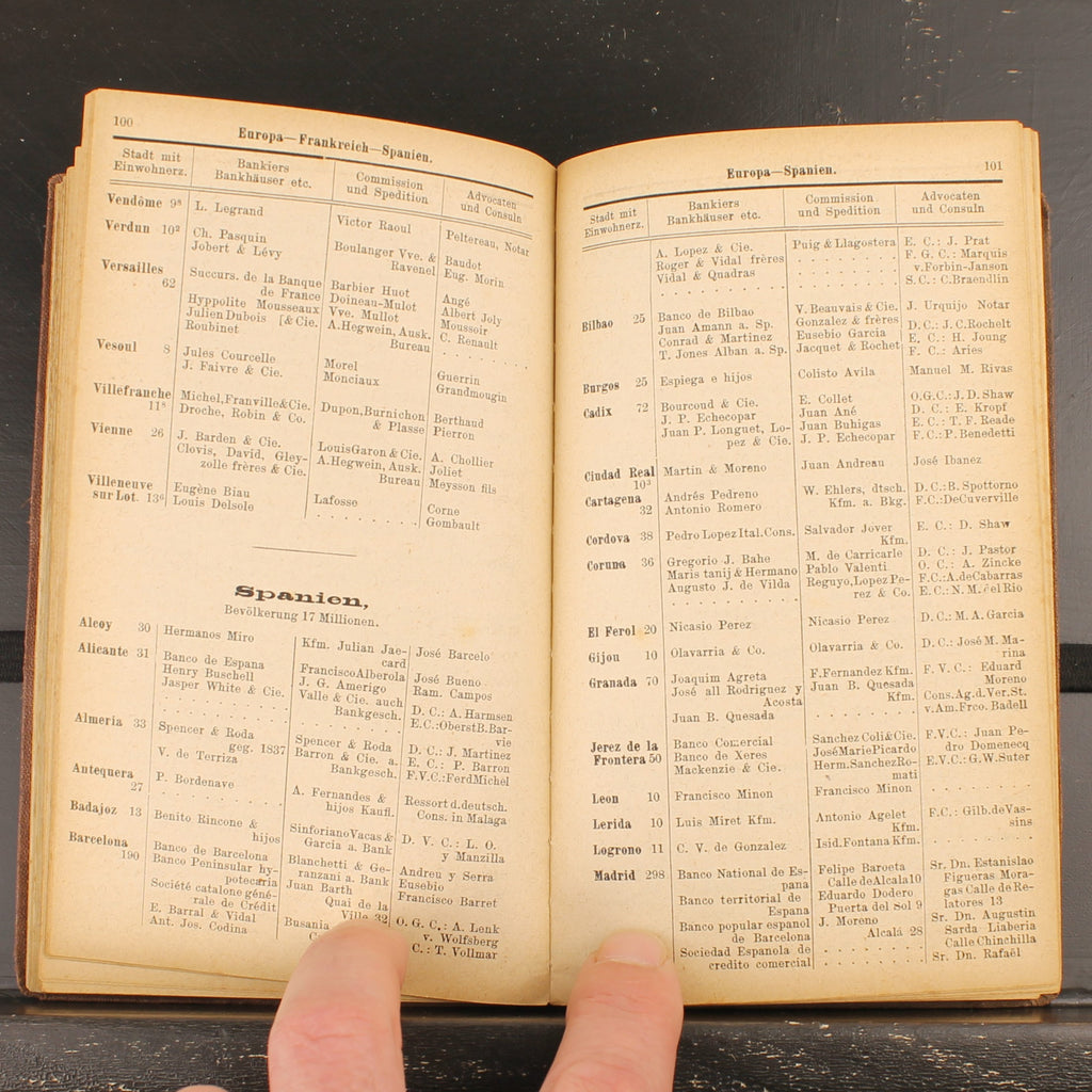 Calendario commerciale per il traffico mondiale di C. Regenhardt | Primo anno 1876
