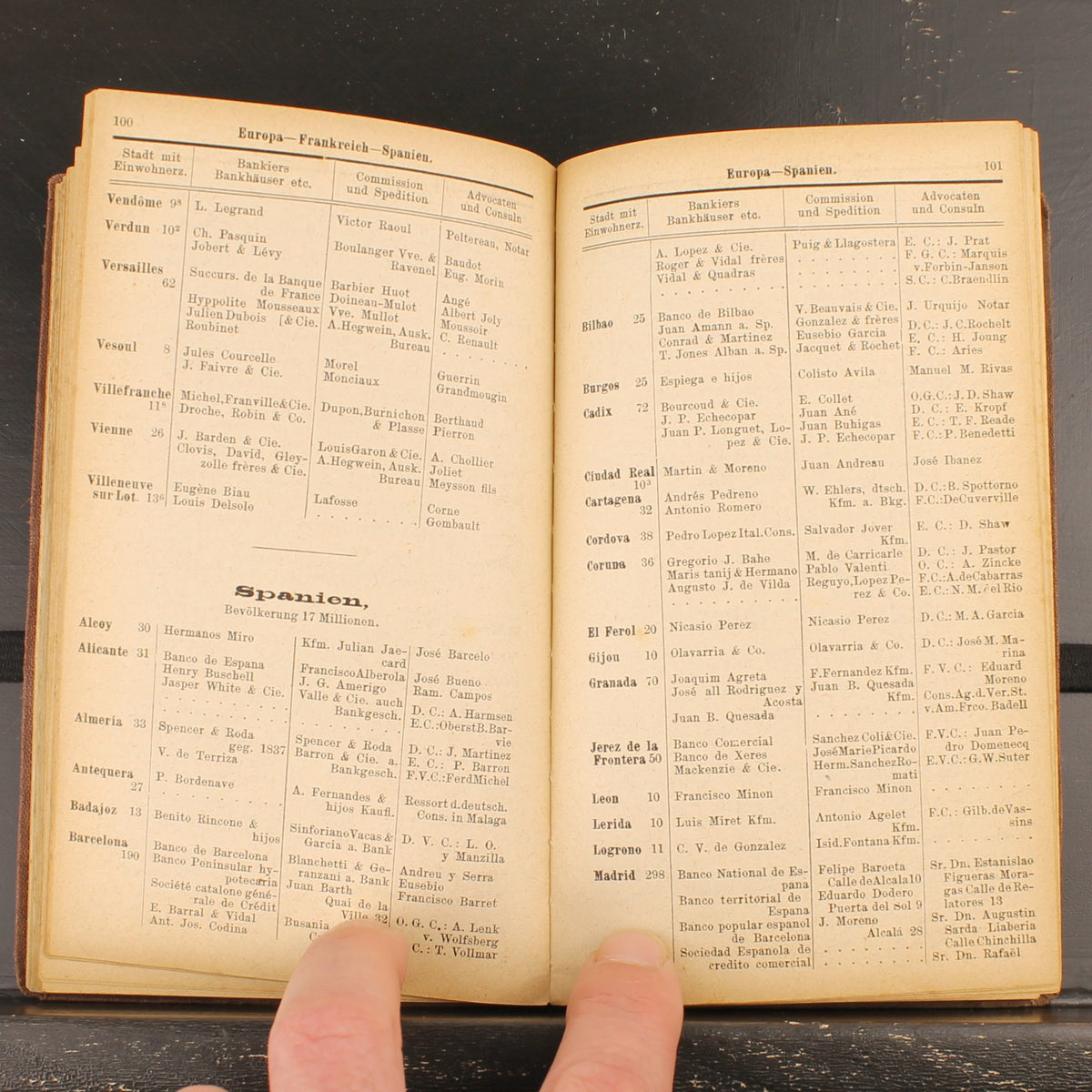Calendario commerciale per il traffico mondiale di C. Regenhardt | Primo anno 1876