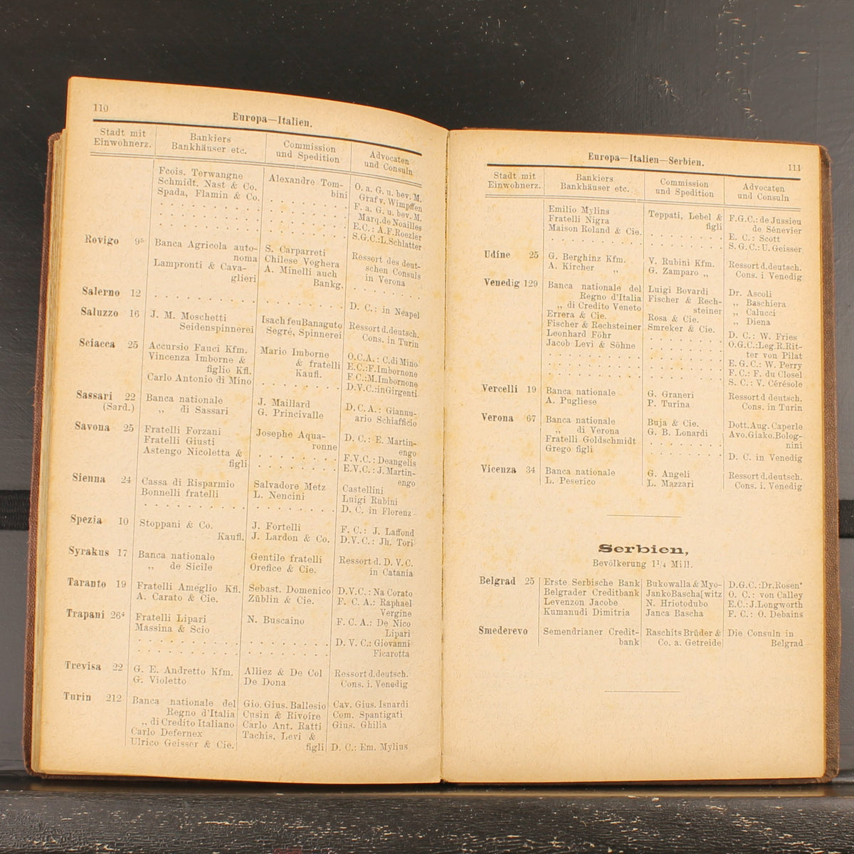 Calendario commerciale per il traffico mondiale di C. Regenhardt | Primo anno 1876
