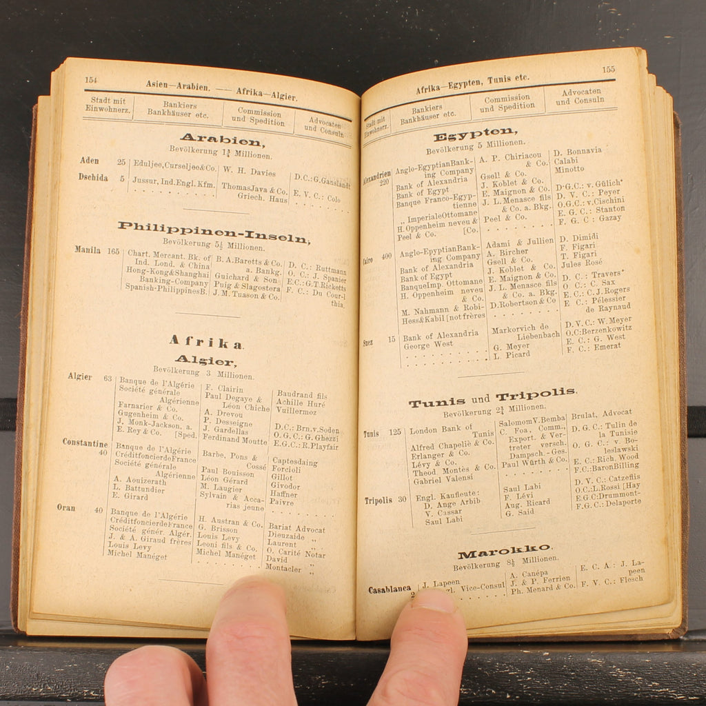 Calendario commerciale per il traffico mondiale di C. Regenhardt | Primo anno 1876