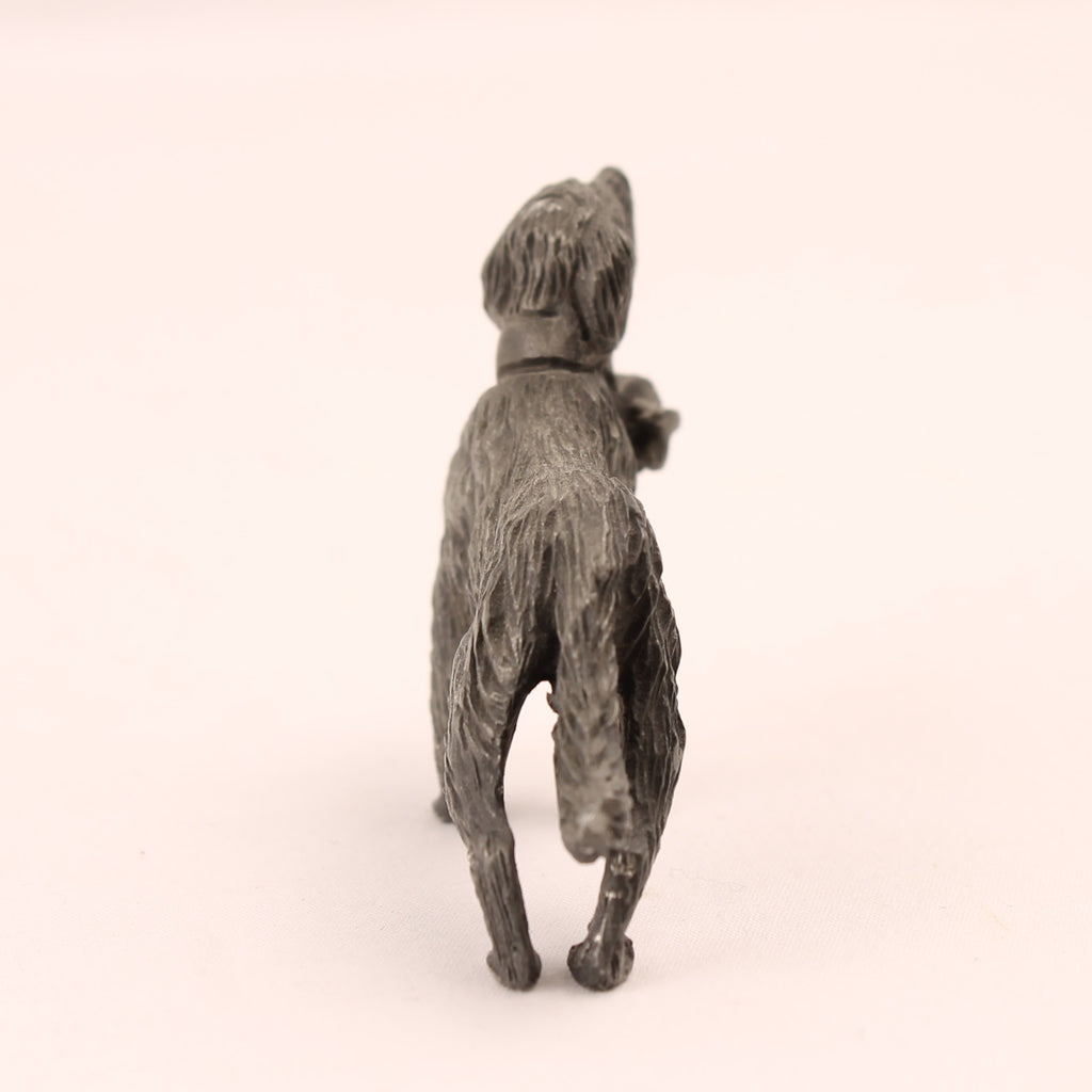 Saint Bernard with Rescue Barrel | Metal Miniature | 6 cm