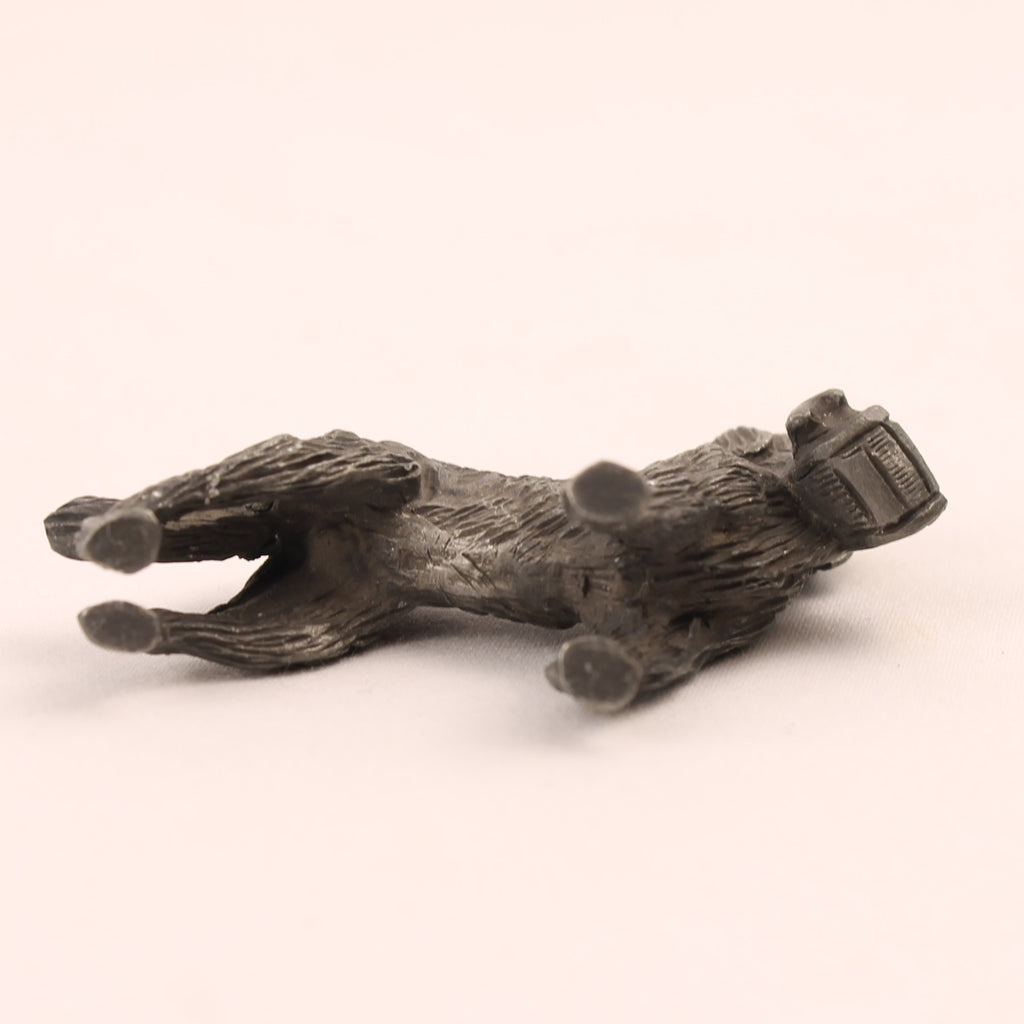 Saint Bernard with Rescue Barrel | Metal Miniature | 6 cm