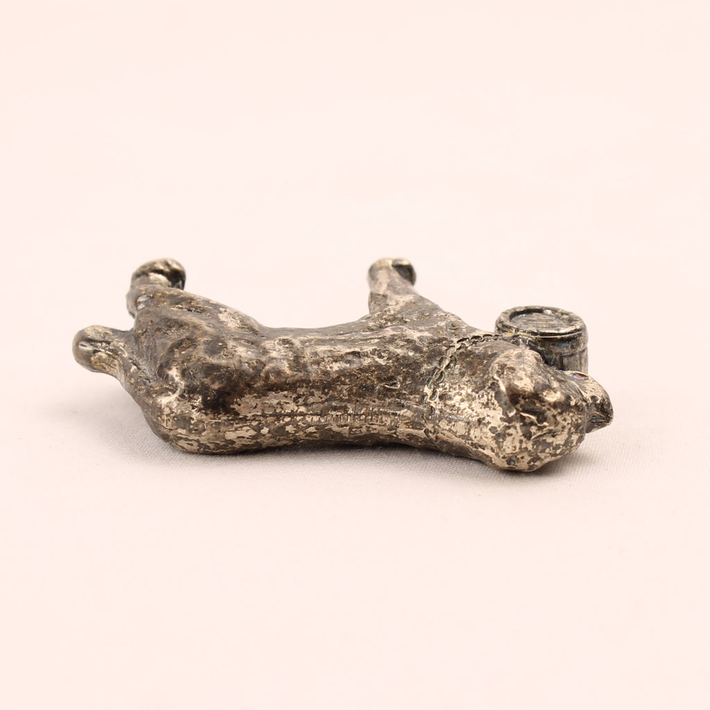 Saint-Bernard avec tonnelet de sauvetage | Miniature en métal | 5,3 cm