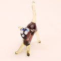 Gato de Cristal | Figura de Lampwork Hecha a Mano | 5 cm