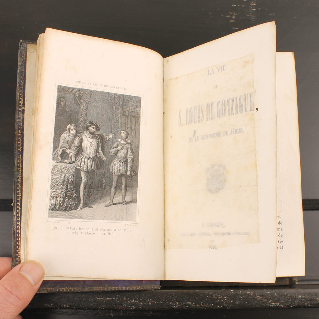 The Life of St. Aloysius Gonzaga - Barbou Frères 1846 - Antique French Religious Book