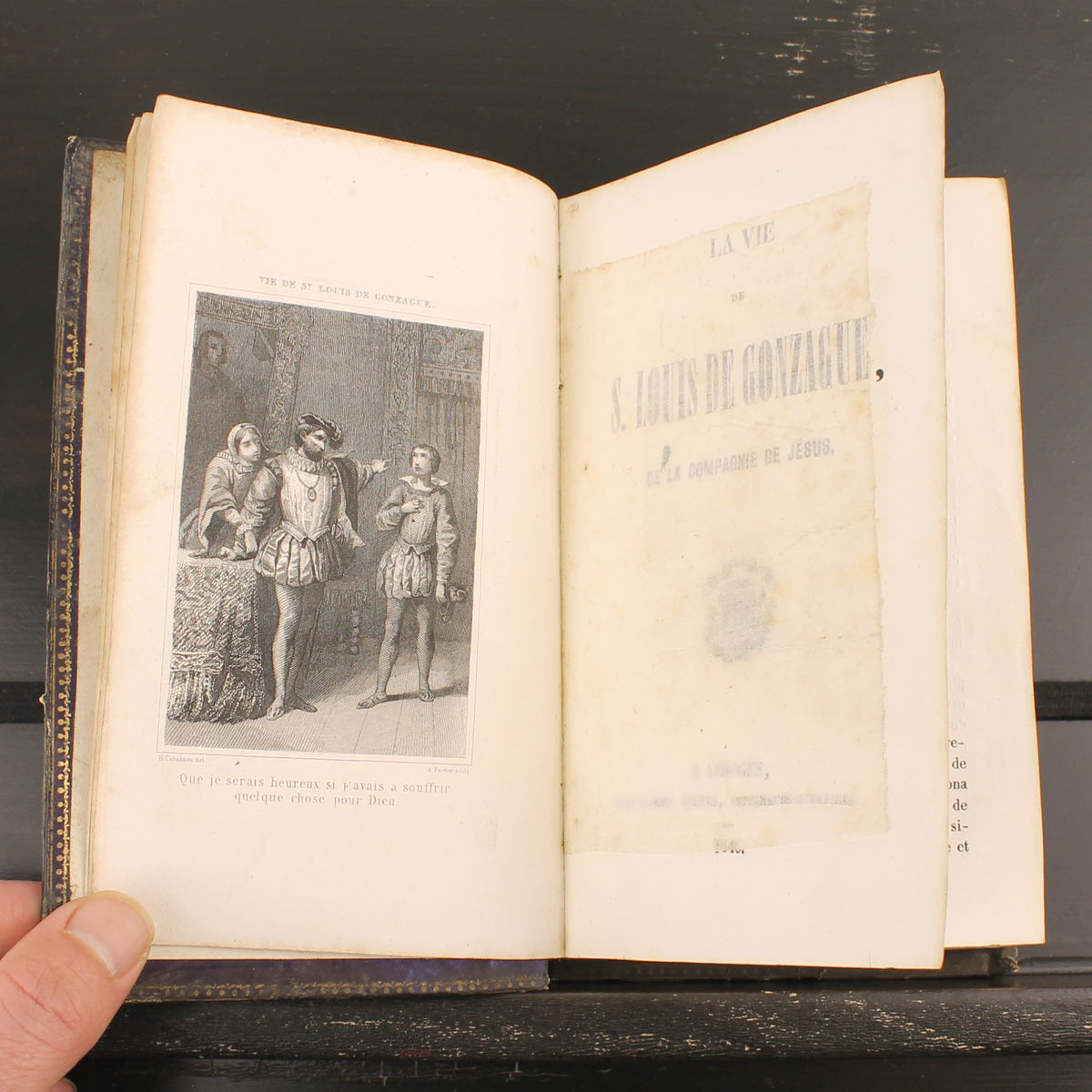 La Vie de St. Louis de Gonzague - Barbou Frères 1846 - Antiek Frans Religieus Boek