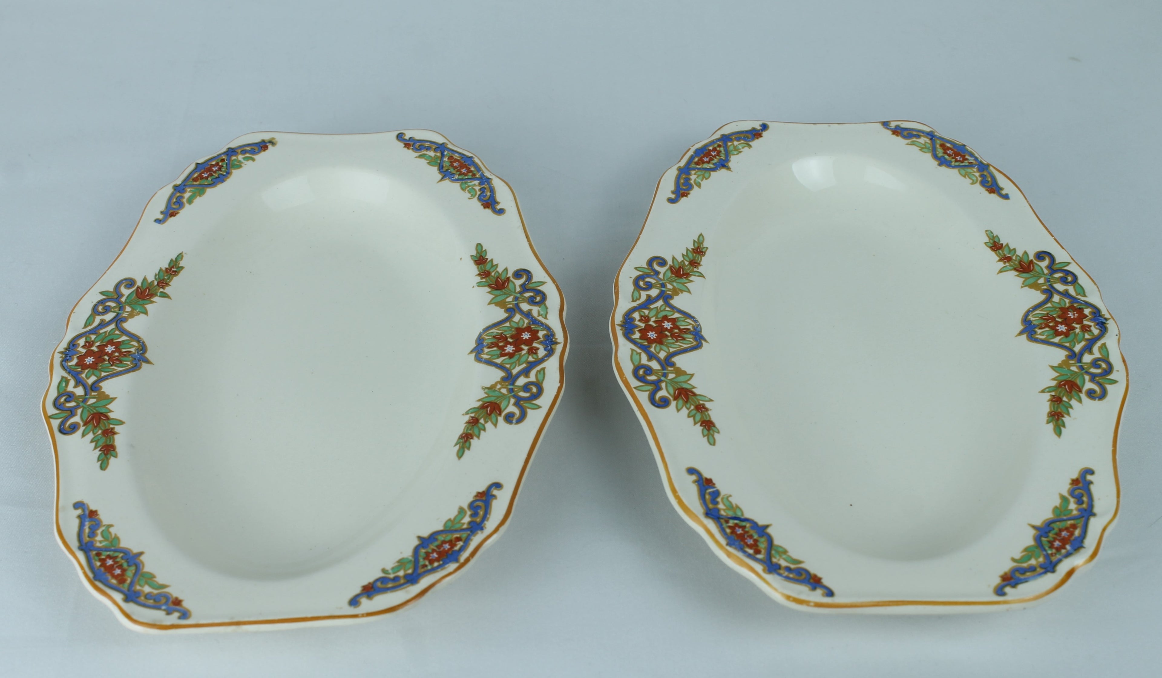 Royal Ivory - John Maddock & Sons, Engeland | Minerva ovale serveerschaaltjes | 21 cm