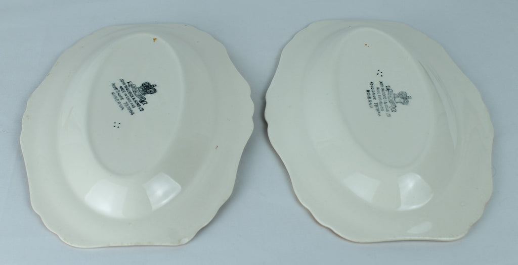 Royal Ivory - John Maddock & Sons, Engeland | Minerva ovale serveerschaaltjes | 21 cm