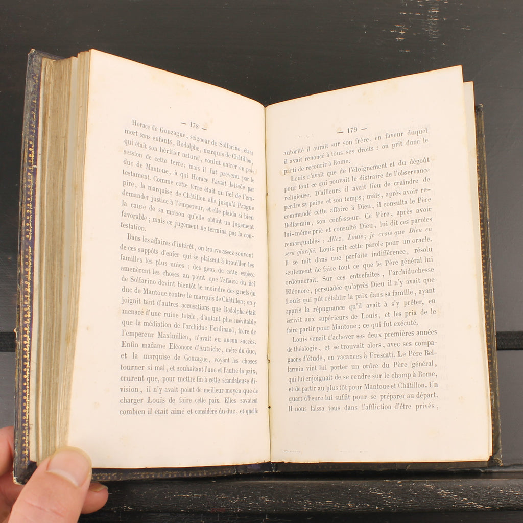 The Life of St. Aloysius Gonzaga - Barbou Frères 1846 - Antique French Religious Book