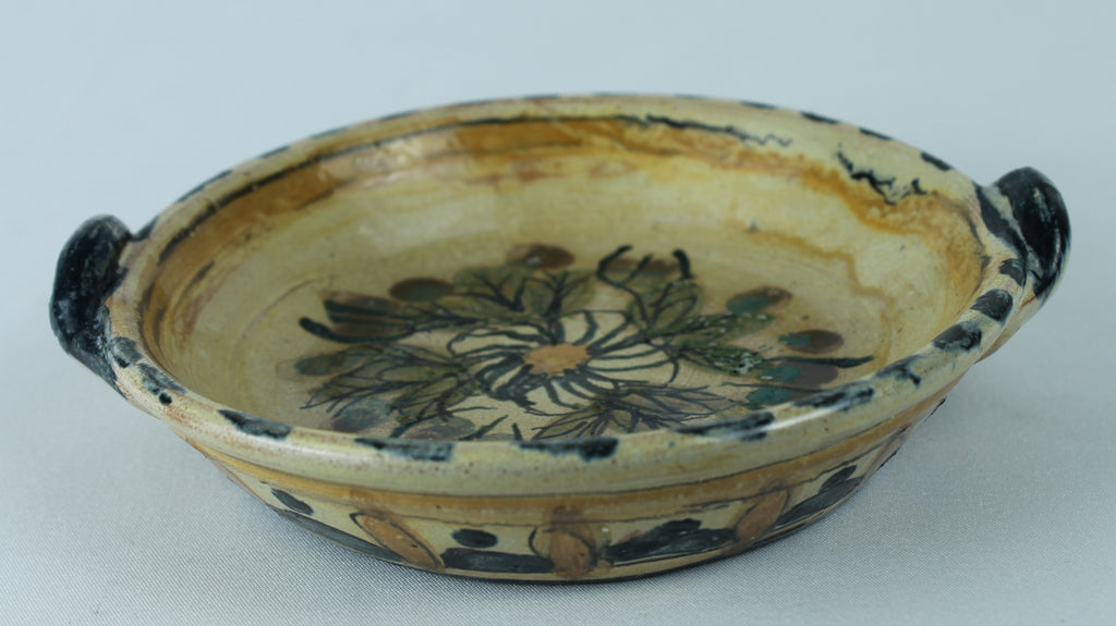 Portugees handgemaakt aardewerken schaaltje (14 cm) – Olaria de Almancil, Algarve