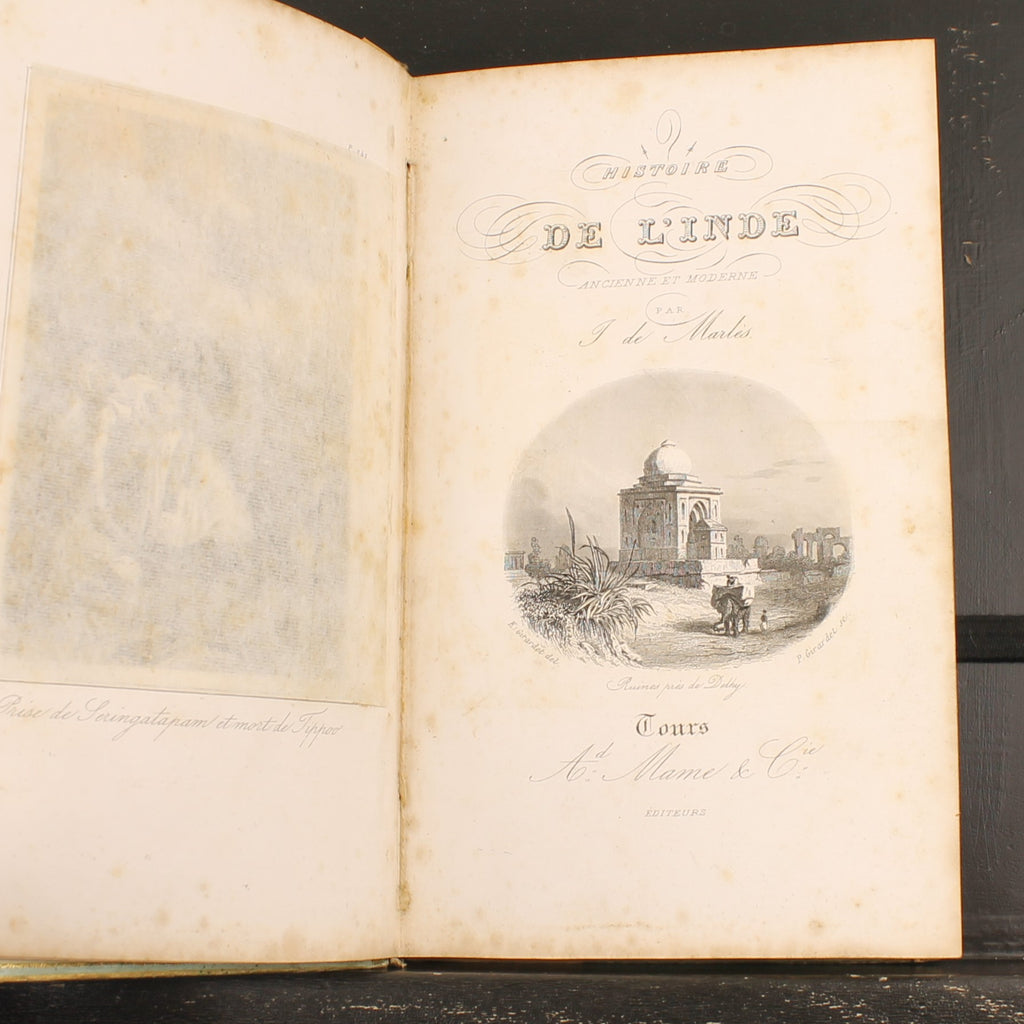 Histoire de l'Inde ancienne et moderne - Jules Lacroix de Marlès - Tours 1850