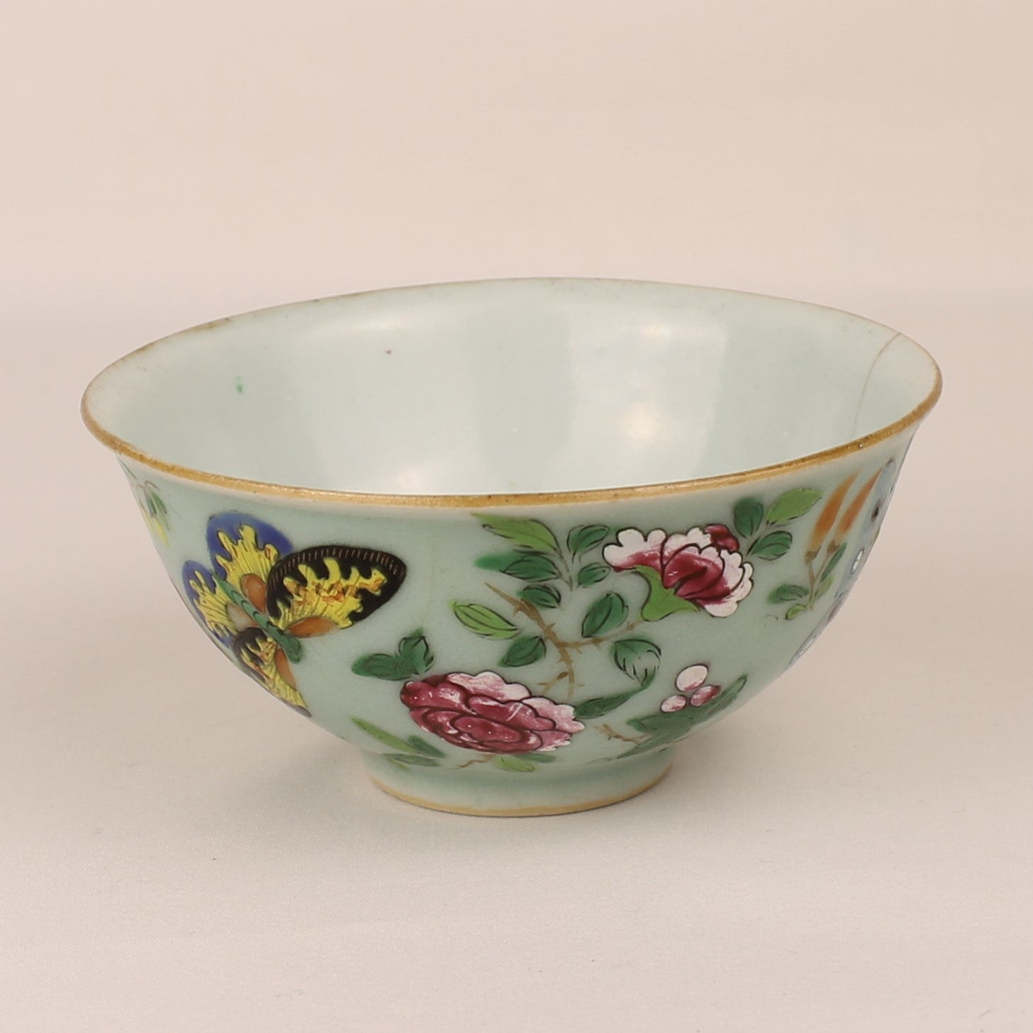 Chinees porseleinen kommetje - Handbeschilderd - Ø 11,5 cm