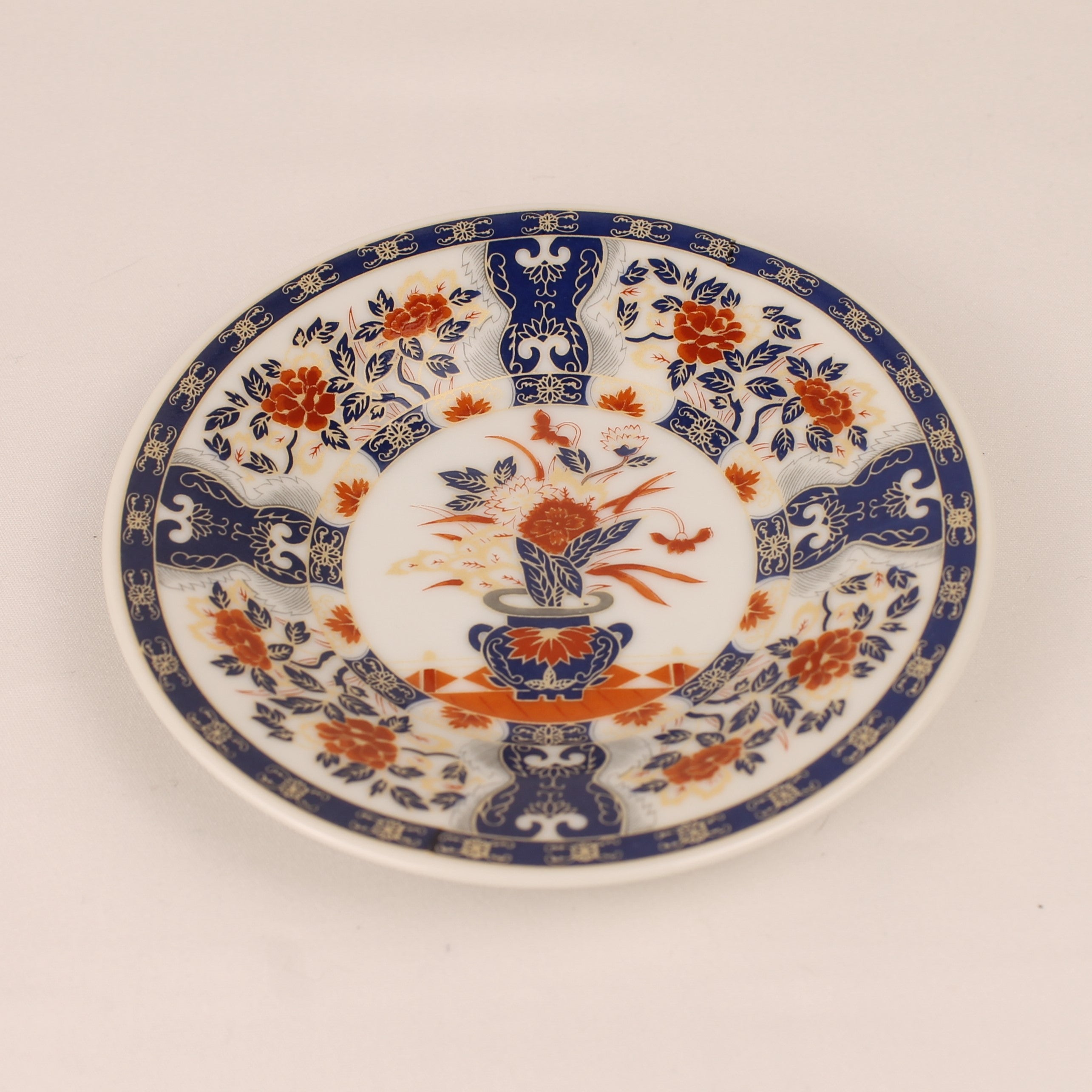 Aziatische Porseleinen Kop & Schotel met Imari-decor – Espressoformaat