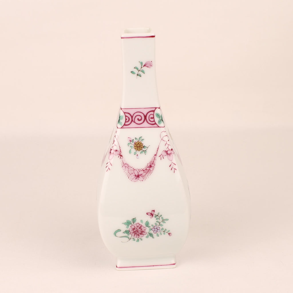 Vase en porcelaine Peony Lowestoft | Imprimé floral rose